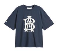 about:blank Men's Varsity T-Shirt Navy/Ecru