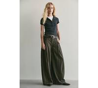 About It Baggy Plaid Suit Trousers at Free People in Maxine Stripe/Tan Combo, Size: US 8 - female