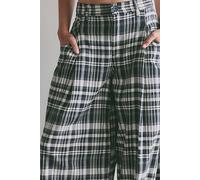 About It Baggy Puckered Pants at Free People in Black Combo, Size: US 4 - female
