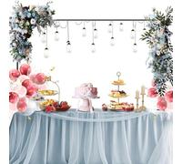 About the Table Pole Stand, Height-Adjustable Table Balloon Arch with Clamp Holder, Home Garden Accessories for Birthday, Flowers, Picnic, Wedding, Catering, Buffet, Plant, Halloween, Flower Garlands