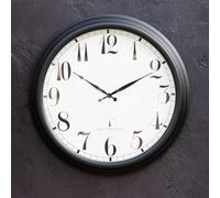 About Time 57cm Perfect Time Large Black Outdoor Clock