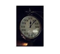 About Time Poster Canvas Oil Painting Canvas Art Poster Home Hanging Painting Bar Art Interior Wall Decoration PosterUnframe-style08x12inch(20x30cm)