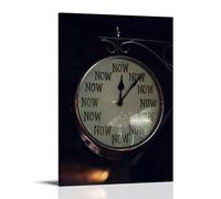 About Time Poster Canvas Oil Painting Canvas Art Poster Home Hanging Painting Bar Art Interior Wall Decoration PosterFrame-style08x12inch(20x30cm)