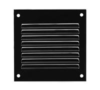 ABOUT VENT 100x100mm / 4x4 inch Black Metal Ventilation Grille with Flyscreen - Air Vent Cover