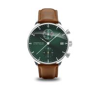 About Vintage 1815 Chronograph Mens Watch, Stainless Steel, Analog, Waterproof, Steel / Green Sunray, Chronograph,Quartz Movement
