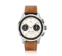 About Vintage 1934 Telechron Mens Watch, Stainless Steel, Steel / Off White & Black