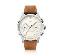 About Vintage 1934 Telechron Mens Watch, Stainless Steel, Steel / Off White, Quartz Movement