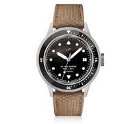 About Vintage 1956 Marine Automatic Men’s Watch - Black Dial, 41 mm Stainless Steel Case, Sapphire Crystal, 200 m Water Resistant Diver’s Watch, Steel / Black, Vintage, Classic