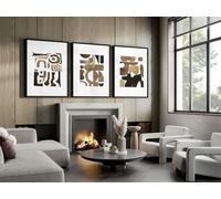 About Wall Art Abstract Wall Art Painting | Set of 3 wall art prints - A2 16.54 x 23.39 in / 42 x 59.4 cm - Unframed