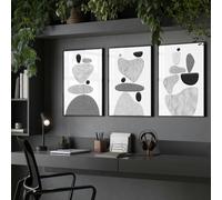 About Wall Art Art Home Office | Set of 3 wall art prints - 12 x 16 inches / 30.5 x 40.65 cm - Canvas wrapped