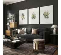 About Wall Art Art Prints Floral | Set of 3 wall art prints - A2 16.54 x 23.39 in / 42 x 59.4 cm - Satin Photo paper 280 gsm - Black Frame