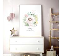 About Wall Art Baby's Room Pictures | Wall art print - A2 16.54 x 23.39 in / 42 x 59.4 cm - Matte Museum Quality Art Paper 290 gsm - Oak Frame