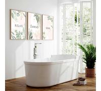 About Wall Art Bathroom decorative accessories uk | Set of 3 art prints - A3 11.69 x 16.54 in / 29.7 x 42 cm - Satin Photo paper 280 gsm - Unframed