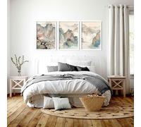 About Wall Art Bedroom Wall Artwork | Set of 3 wall art prints - A2 16.54 x 23.39 in / 42 x 59.4 cm - Unframed