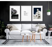 About Wall Art Buddhist wall art | set of 3 wall art prints - A3 11.69 x 16.54 in / 29.7 x 42 cm - White Frame