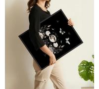 About Wall Art Butterfly Art Wall Decor | Set of 2 Dark Academy Wall art Prints - 20 x 30 in / 50 x 76 cm - Satin Photo paper 280 gsm - Black Frame