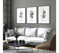About Wall Art Christian artwork | Set of 3 framed wall art - 12 x 16 inches / 30.5 x 40.65 cm - Canvas wrapped