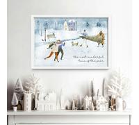 About Wall Art Christmas decor wall art print - 20 x 30 in / 50 x 76 cm - Black Frame