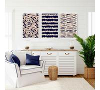 About Wall Art Coastal decor ideas | Set of 3 framed wall art prints - A3 11.69 x 16.54 in / 29.7 x 42 cm - White Frame
