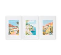 About Wall Art Decorative Pictures For Living Room | Set of 3 Beach Decor Wall art Prints - 20 x 30 in / 50 x 76 cm - Polyester Canvas 260 gsm - Canvas wrapped