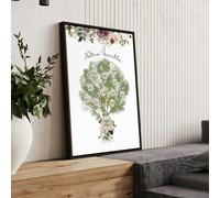 About Wall Art Family Tree Gift | wall art print - 20 x 30 in / 50 x 76 cm - Unframed