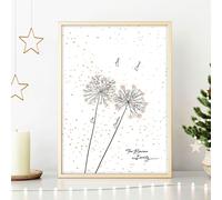 About Wall Art Family tree names | wall art print - A4 8.27 x 11.69 in / 21 x 29.7 cm - White Frame