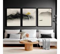 About Wall Art Japanese wall hanging | set of 3 wall art prints - A4 8.27 x 11.69 in / 21 x 29.7 cm - Satin Photo paper 280 gsm - White Frame