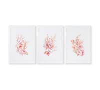 About Wall Art Large Paintings For Wall | Set of 3 Seashells Wall art Prints - 20 x 30 in / 50 x 76 cm - Polyester Canvas 260 gsm - Canvas wrapped