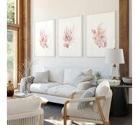 About Wall Art Large Paintings For Wall | Set of 3 Seashells Wall art Prints - A2 16.54 x 23.39 in / 42 x 59.4 cm - Matte museum Quality Art Paper 290 gsm - White Frame