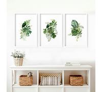 About Wall Art Large prints for living room | set of 3 Tropical wall art prints - 16 x 22 inches / 40.65 cm x 56 cm - Polyester Canvas 260 gsm - Canvas wrapped