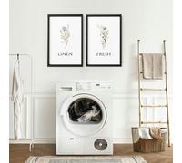 About Wall Art Laundry Room Decor Ideas | Set of 2 wall art prints - A2 16.54 x 23.39 in / 42 x 59.4 cm - Matte museum Quality Art Paper 290 gsm - White Frame