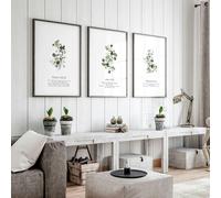 About Wall Art Living room wall prints | set of 3 Christian wall art prints - 12 x 16 inches / 30.5 x 40.65 cm