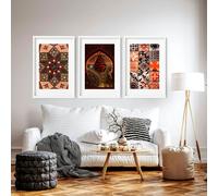 About Wall Art Morocco prints | Set of 3 living room wall art - A3 11.69 x 16.54 in / 29.7 x 42 cm - White Frame