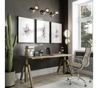 About Wall Art Office Art Ideas | Set of 3 wall art prints - 20 x 30 in / 50 x 76 cm - Canvas wrapped