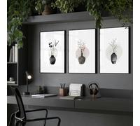 About Wall Art Office Artwork Ideas | Set of 3 wall art prints - 12 x 16 inches / 30.5 x 40.65 cm - Canvas wrapped