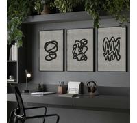 About Wall Art Office Home Decor Ideas | Set of 3 wall art prints - A2 16.54 x 23.39 in / 42 x 59.4 cm - Unframed
