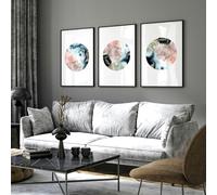About Wall Art Phases of the moon print | set of 3 wall art for living room - A4 8.27 x 11.69 in / 21 x 29.7 cm - Unframed
