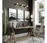 About Wall Art Pictures For Office Walls | Set of 3 wall art prints - 16 x 22 inches / 40.65 cm x 56 cm - Canvas wrapped
