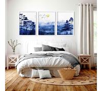 About Wall Art Scandi art prints | set of 3 Bedroom wall art - A3 11.69 x 16.54 in / 29.7 x 42 cm - Unframed