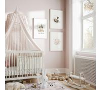 About Wall Art Swan Print | Set of 3 wall art prints - 20 x 30 in / 50 x 76 cm - Canvas wrapped