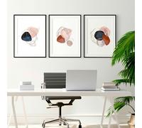 About Wall Art Wall art for home office | set of 3 wall art prints - 20 x 30 in / 50 x 76 cm - White Frame