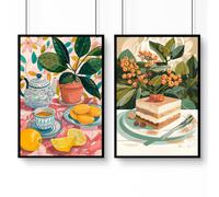 About Wall Art Wall Decor Ideas For Hallway | Set of 2 Italian Lifestyle Wall art Prints - A3 11.69 x 16.54 in / 29.7 x 42 cm - Satin Photo paper 280 gsm - Black Frame