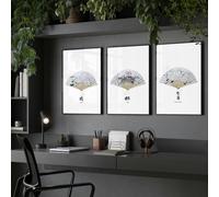 About Wall Art Wall Decor Ideas Office | Set of 3 wall art prints - 12 x 16 inches / 30.5 x 40.65 cm