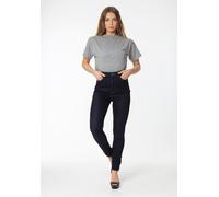 Above & Beyond Tummy Control High Waist Skinny Jeans I AM DENIM Dark Blue 8