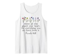 Above Else Guard Your Heart Proverbs 4:23 Bible Verse Jesus Tank Top