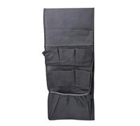 Above Fridge Organiser, Hanging Fridge Organiser, Fridge Accessories, 15 Pockets for Home Kitchen Utensils, Crockery, Bottles, Plates and More, Includes Collapsible Chopping Board and Placemat (Grey)