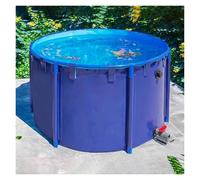 Above Ground Fish Pond, Durable Waterproof Koi Pool Canvas Tank, Round Storage Solution for Outdoor Use, 1.3x0.6m, Thickened Design for Enhanced Longevity