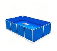 Above Ground Fish Pond - Foldable Water Storage Tank with Steel Frame & Drain Valve, Ideal for Goldfish Breeding, Durable Aquarium for Indoor/Outdoor Use
