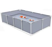 Above Ground Fish Pond with Metal Bracket - Durable Water Tank for Aquaculture, Ideal for Koi, Turtles, and Garden Use - Perfect for Swimming and Outdoor Decor