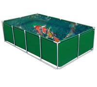 Above Ground Fish Pond with Metal Bracket - Durable Water Tank for Aquaculture, Ideal for Koi, Turtles, and Garden Use - Perfect for Swimming and Outdoor Decor